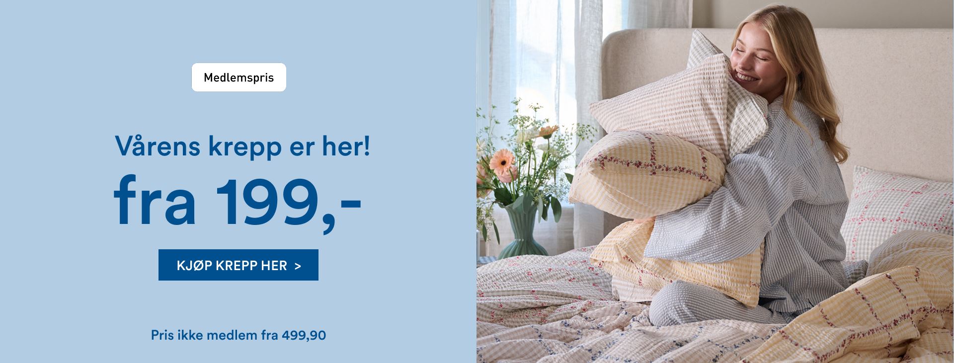 Krepp fra 199,-