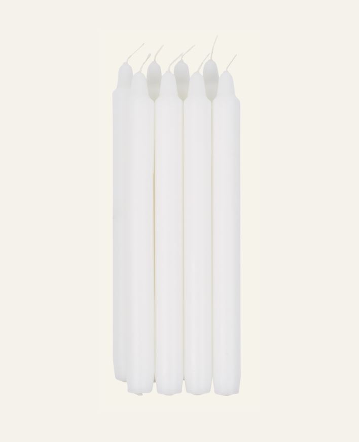 Stakelys hvit - 25 cm hvit - 1