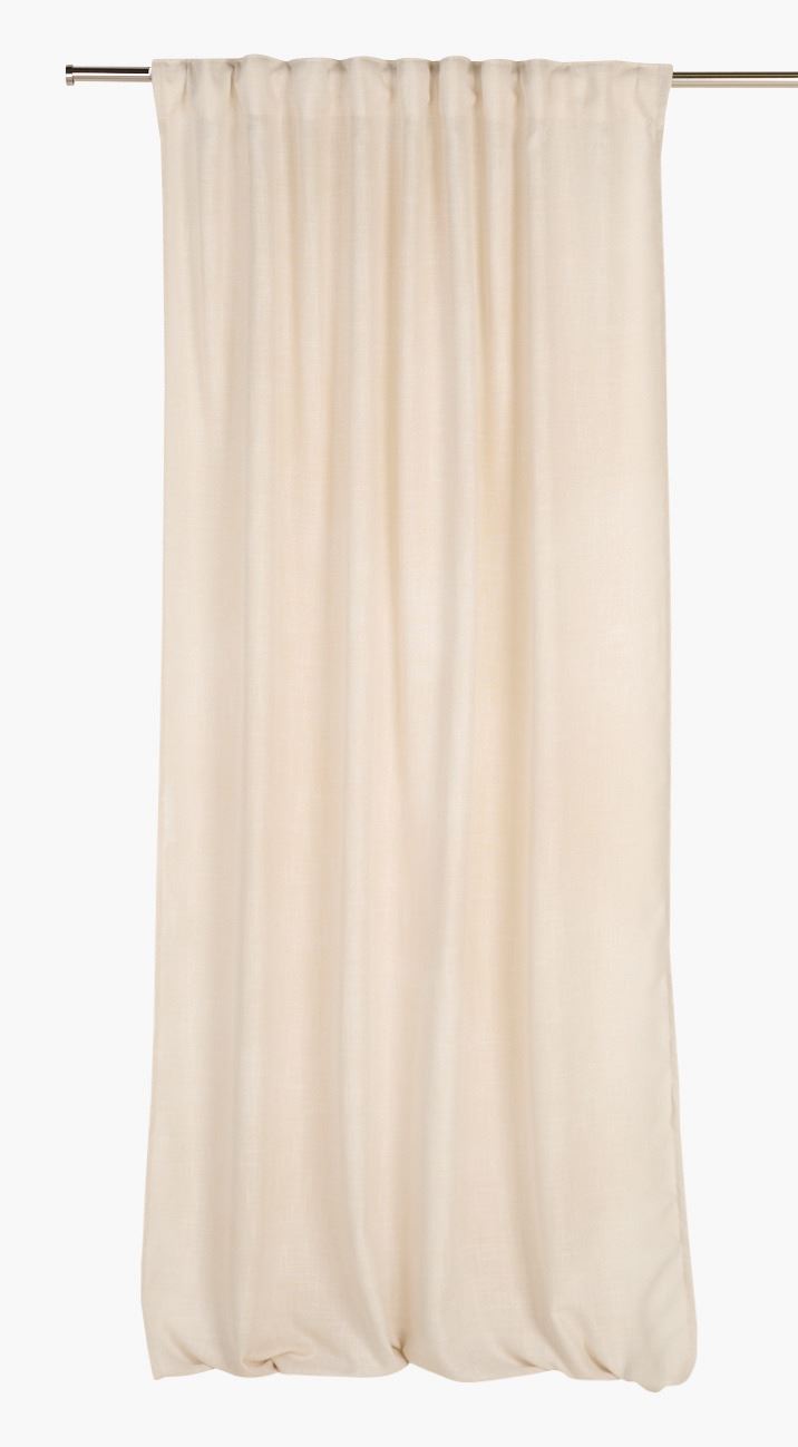 Gardin lys beige - 135x220 cm 7cm lys beige - 1