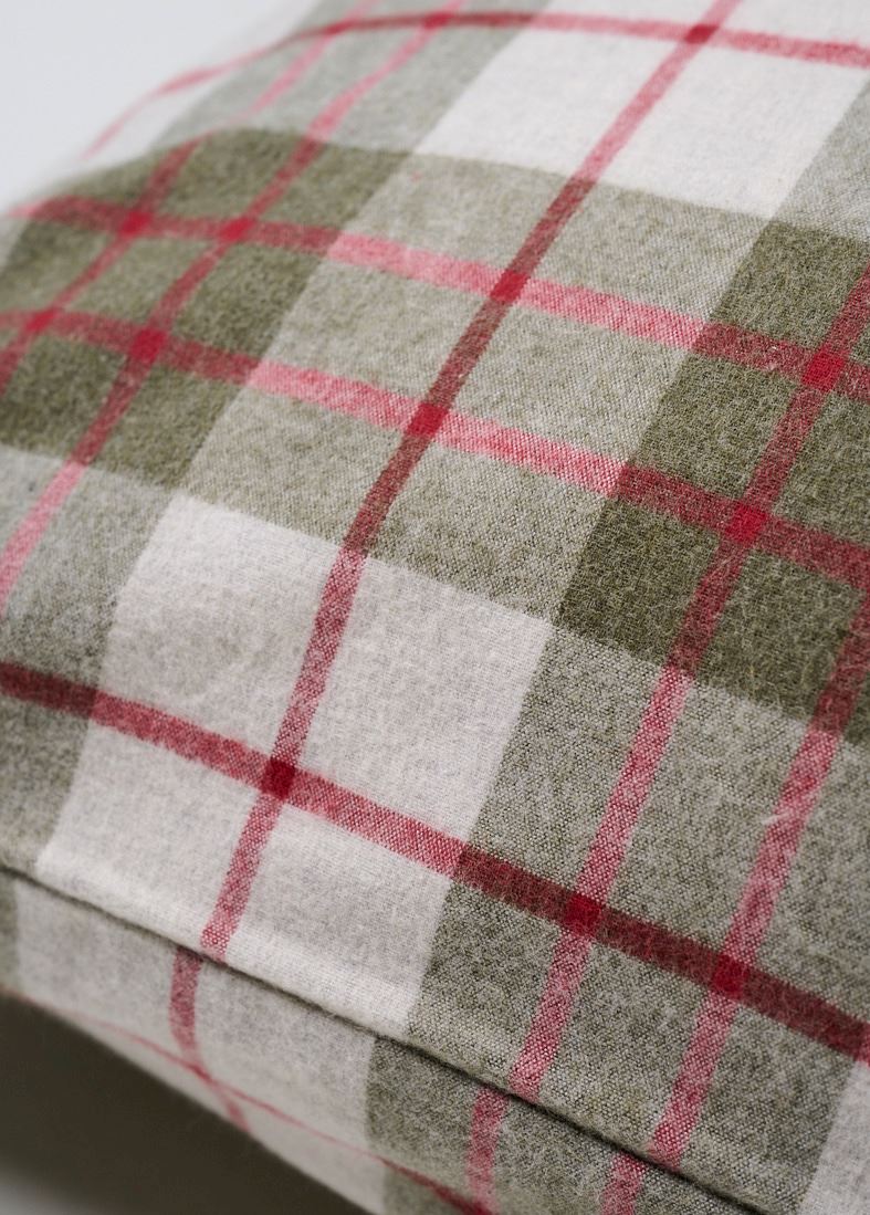 Garnfarget flanell putevar multi rød - 2