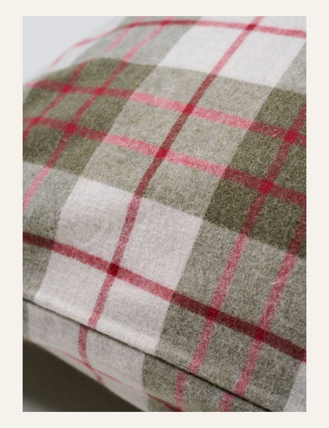 Garnfarget flanell putevar multi rød - 2
