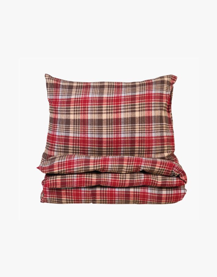 Garnfarget flanell sengesett multi - 140x200 cm multi - 1
