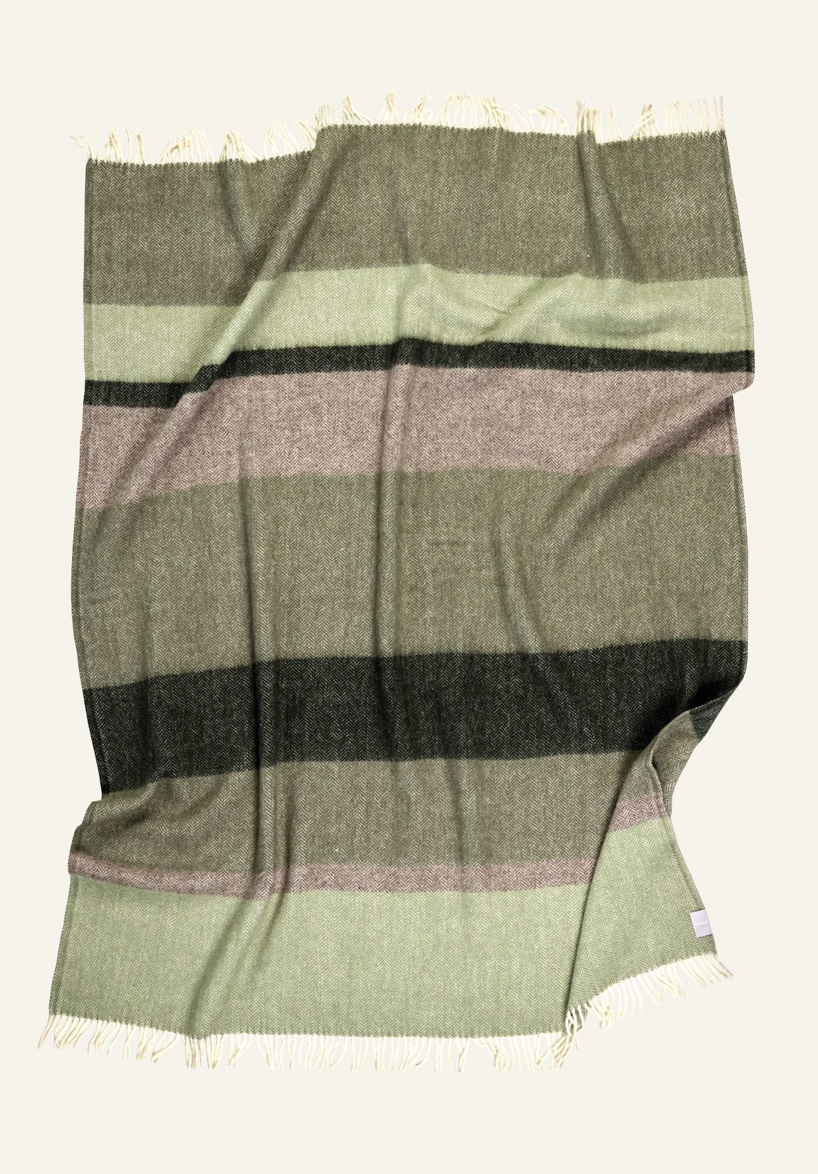 Ullpledd multi grønn - 2