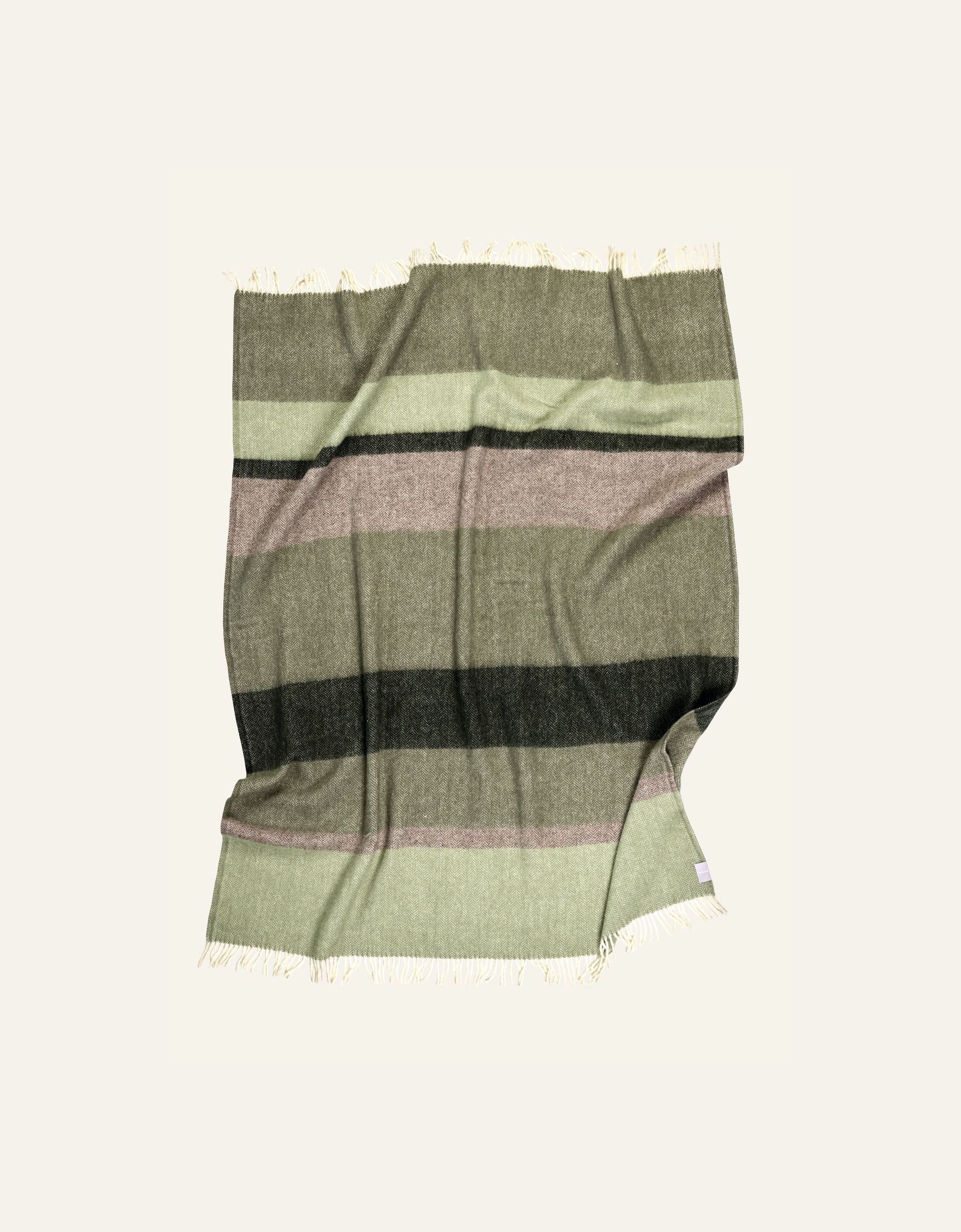 Ullpledd multi grønn - 2