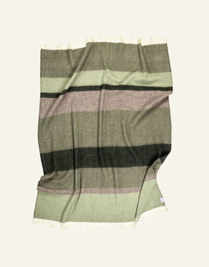 Ullpledd multi grønn - 2