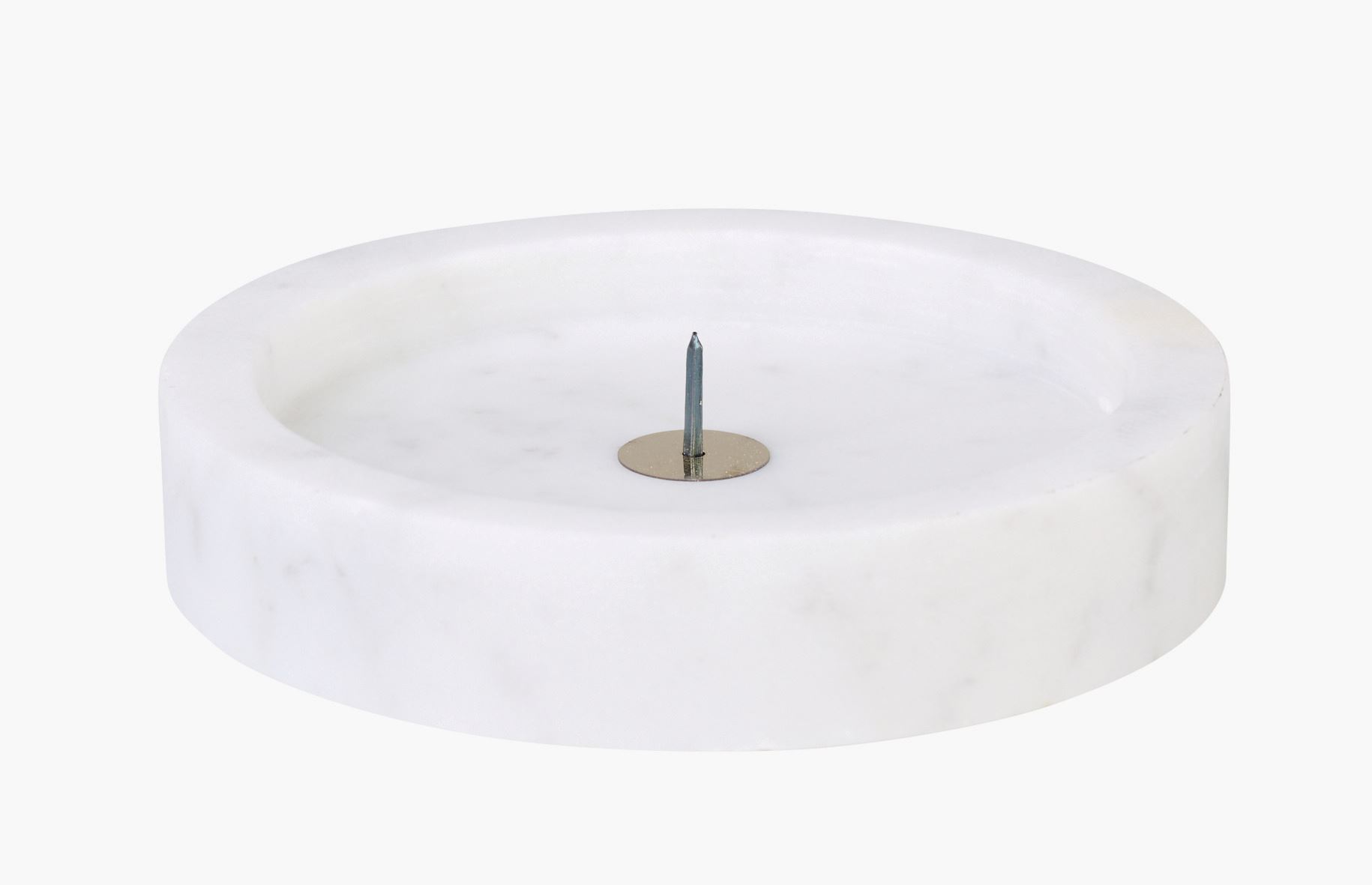 Lysholder hvit - ø10x2 cm hvit - 1