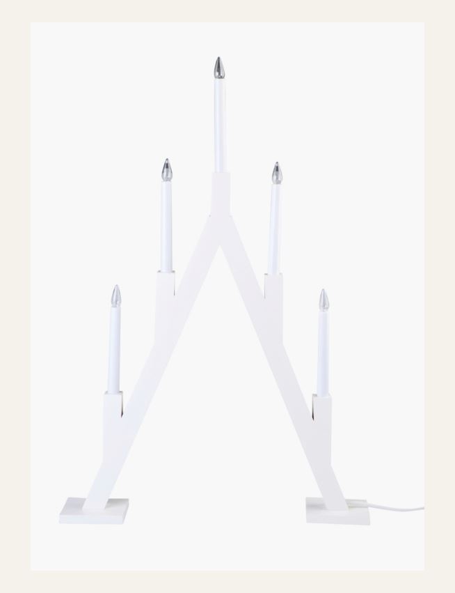 Adventsstake hvit - 2