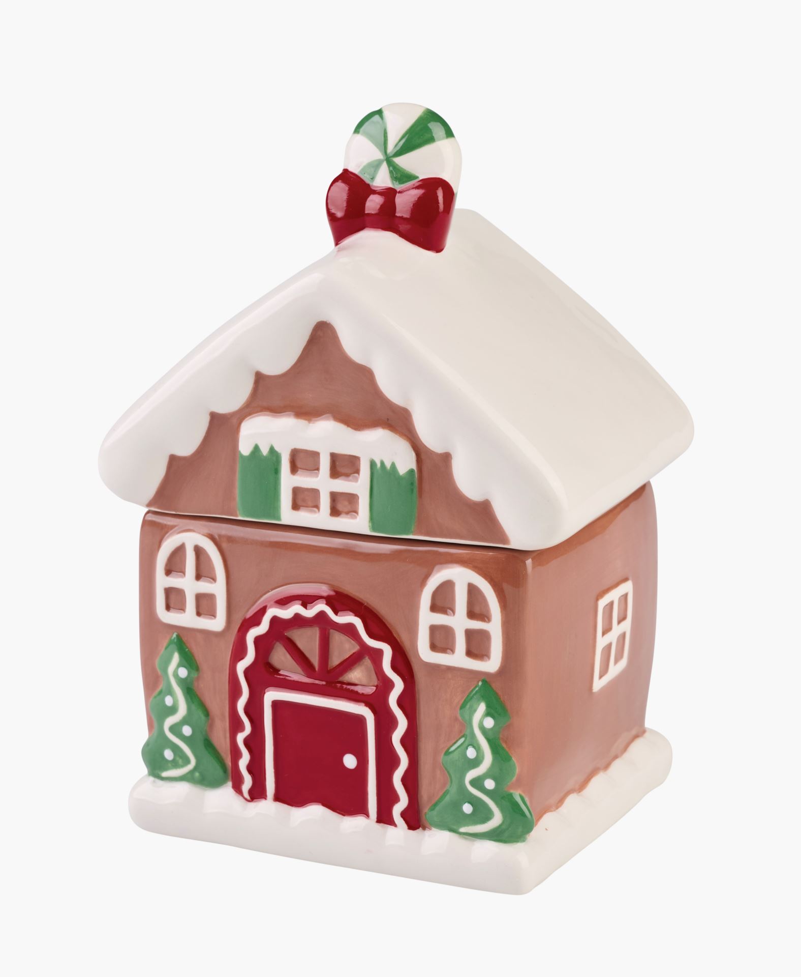 Krukke m/lokk brun - 10x12,6x17,5 cm brun - 1