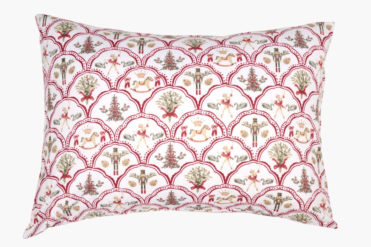 Flanell putevar multi rød - 50x70 cm multi rød - 1