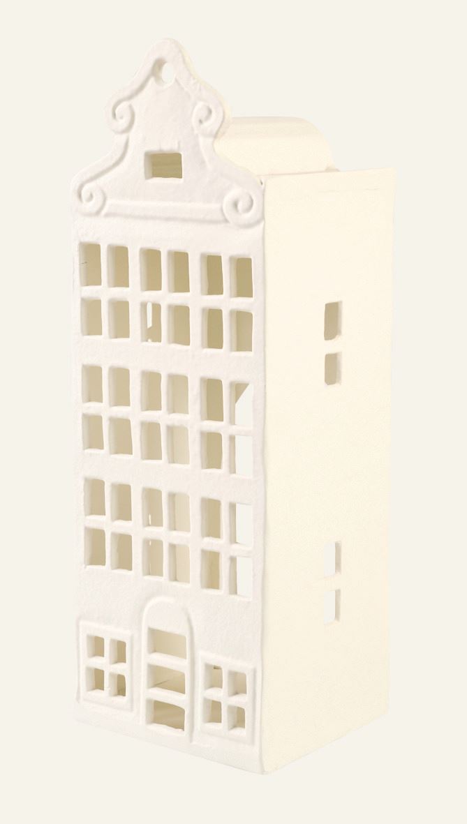 Telysholder hvit - 14x12x39 cm hvit - 1