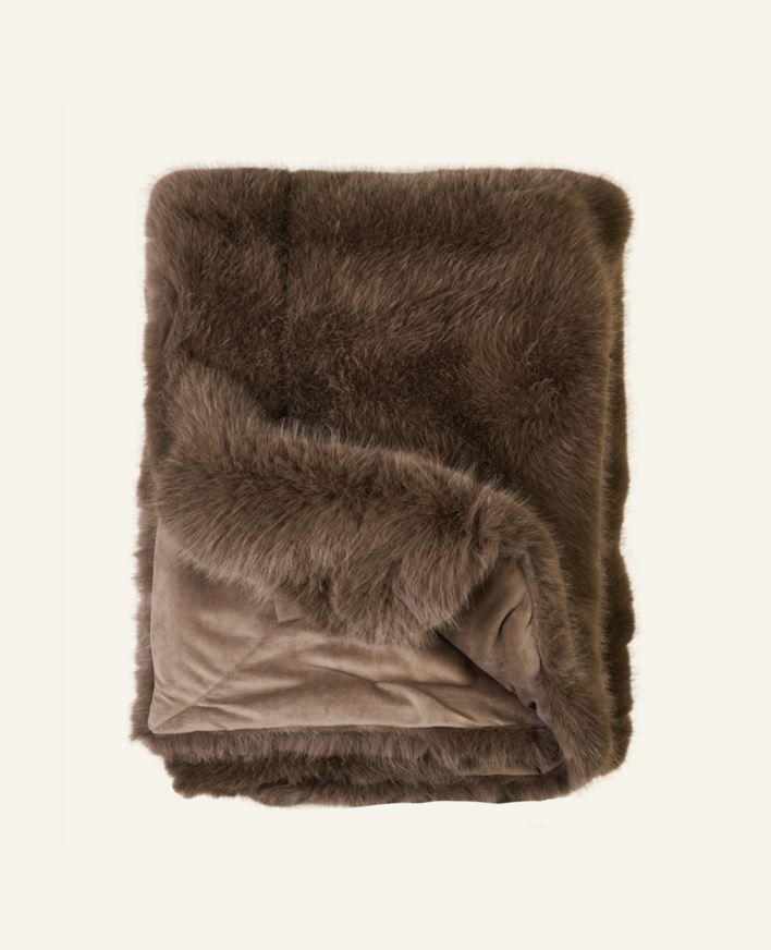 Pelspledd taupe - 130x170 cm taupe - 1