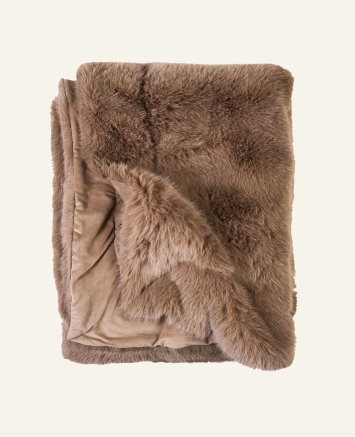 Pelspledd kamel - 130x170 cm kamel - 1