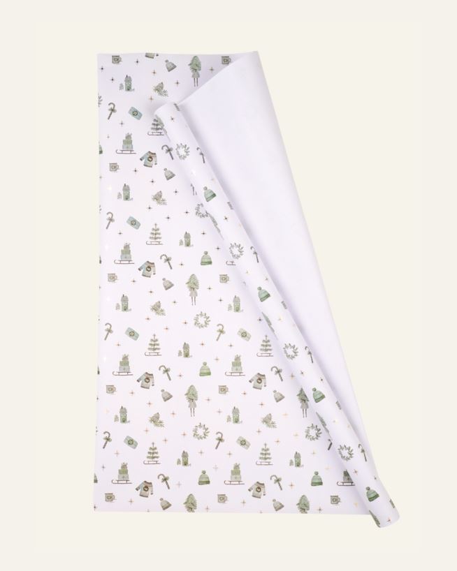 Gavepapir grønn - 70cm x 3m grønn - 1