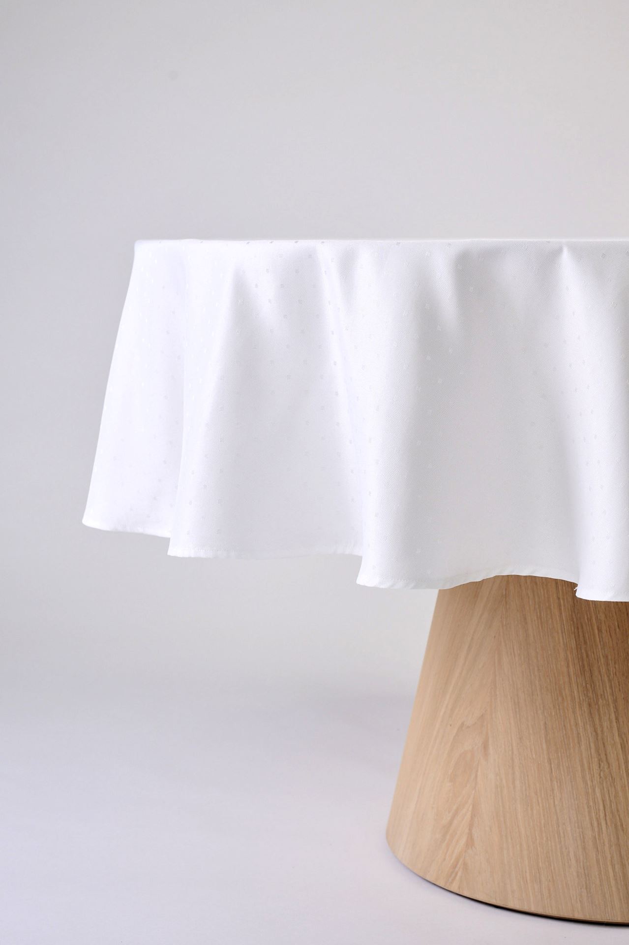 Rund duk hvit - 3