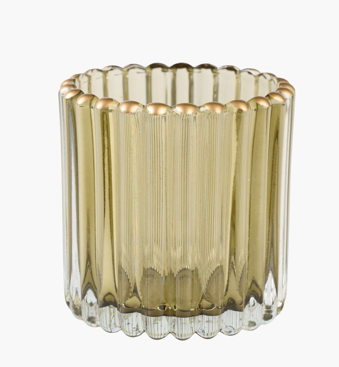 Telysholder grågrønn - 9x9 cm Grågrønn - 1