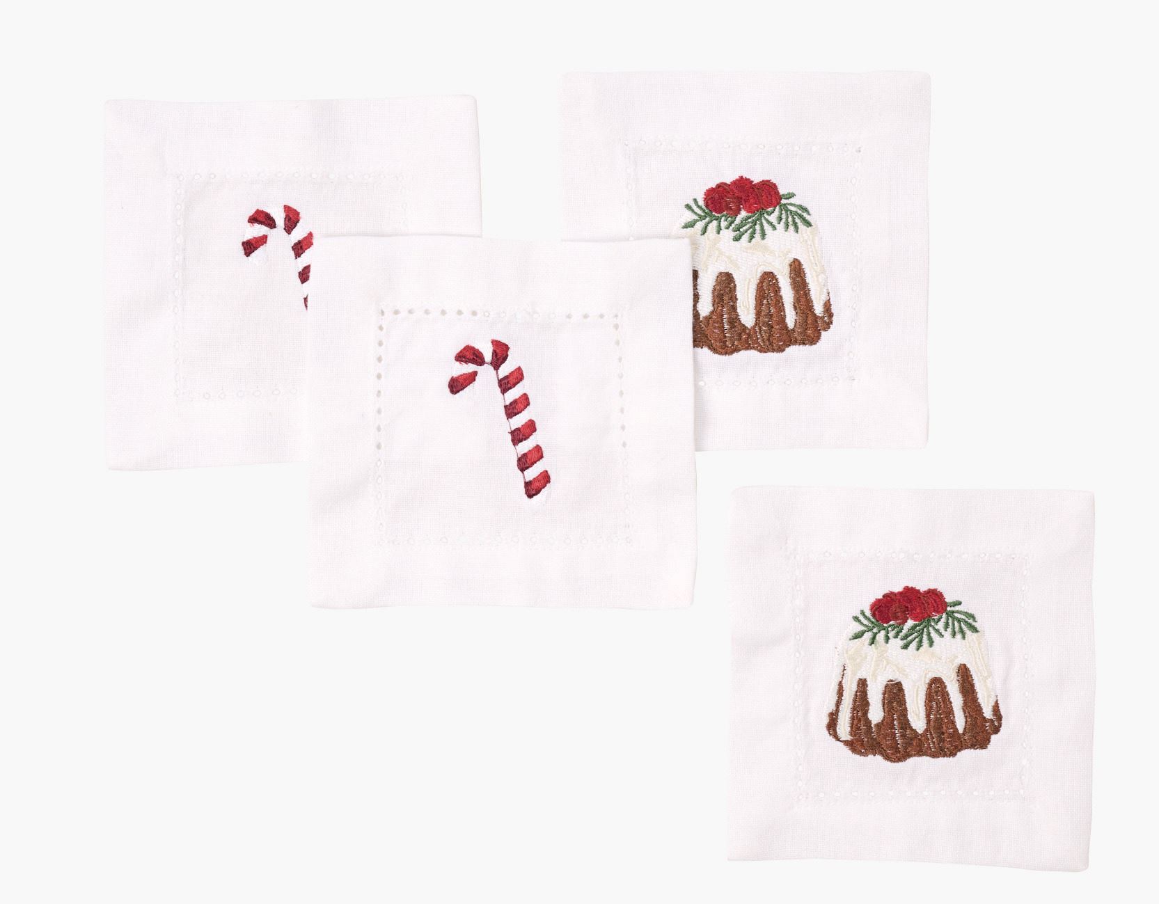 Drikkebrikke hvit - 13x13 cm hvit - 1