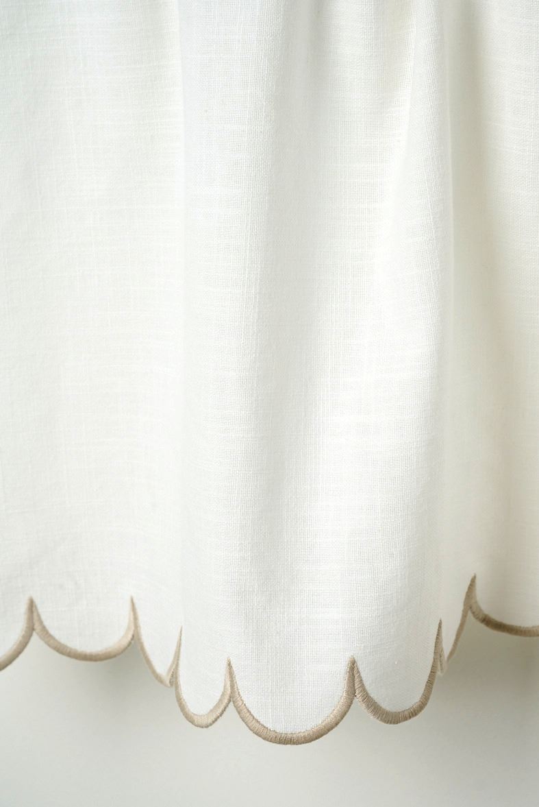 Gardinkappe hvit - 2