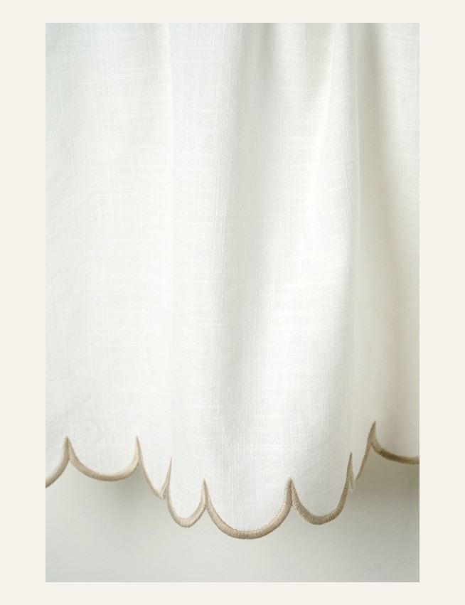 Gardinkappe hvit - 2
