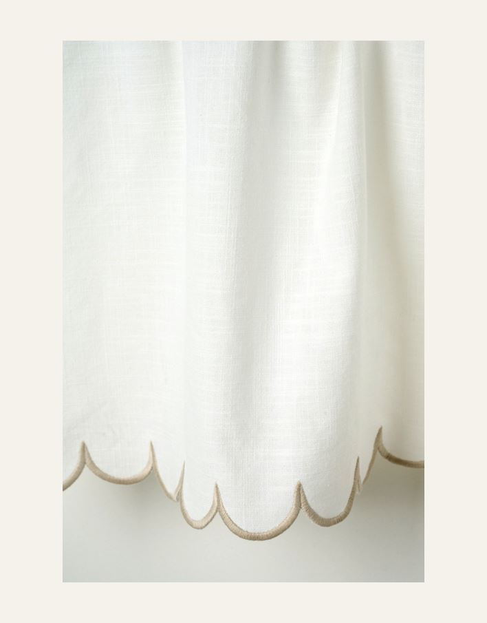 Gardinkappe hvit - 2