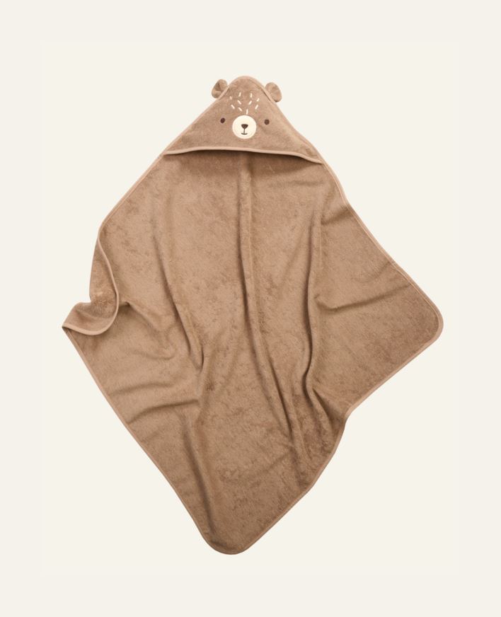 Hettehåndkle brun - 80x80 cm brun - 1