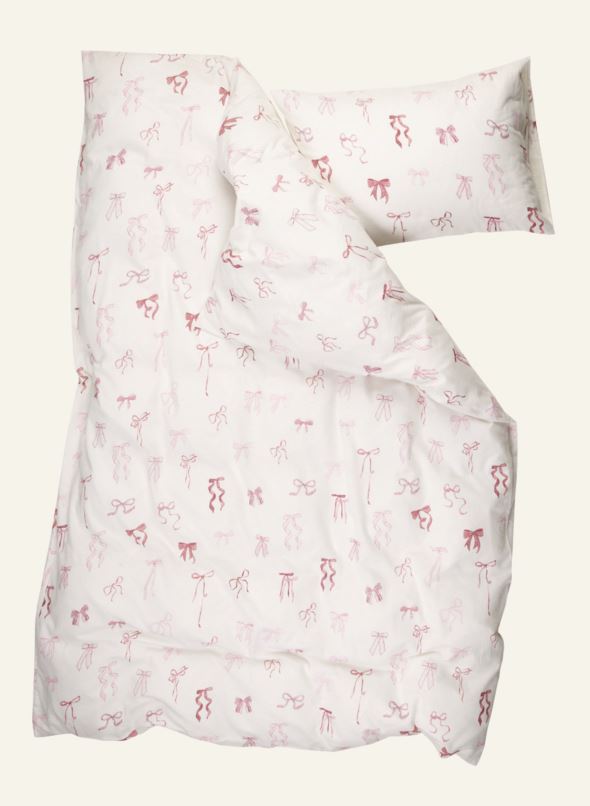 Flanell sengesett multi rosa - 2