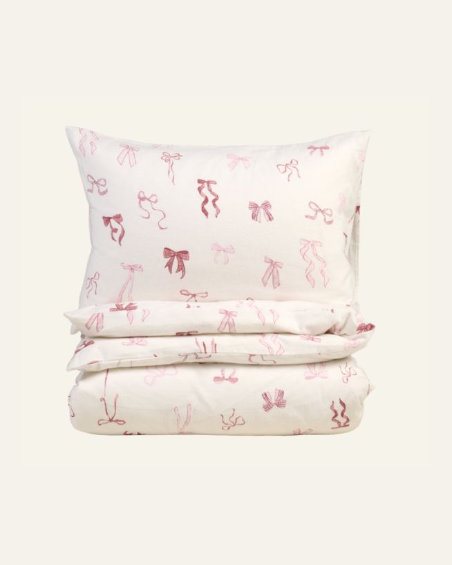 Flanell sengesett multi rosa - 140x200 cm multi rosa - 1
