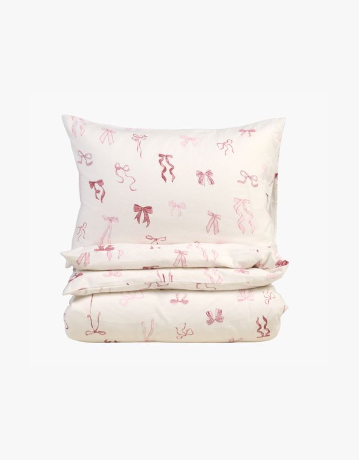 Flanell sengesett multi rosa - 140x200 cm multi rosa - 1