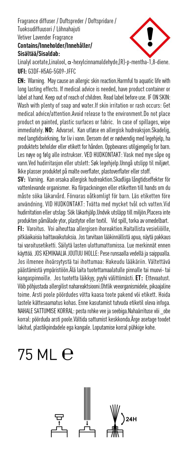 Duftpinner gråblå - 6