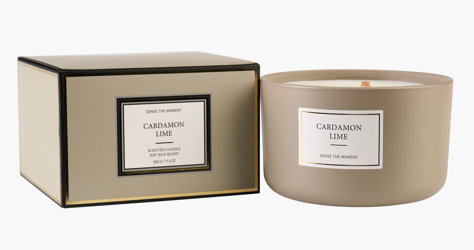 Duftlys beige - 500 g beige - 1