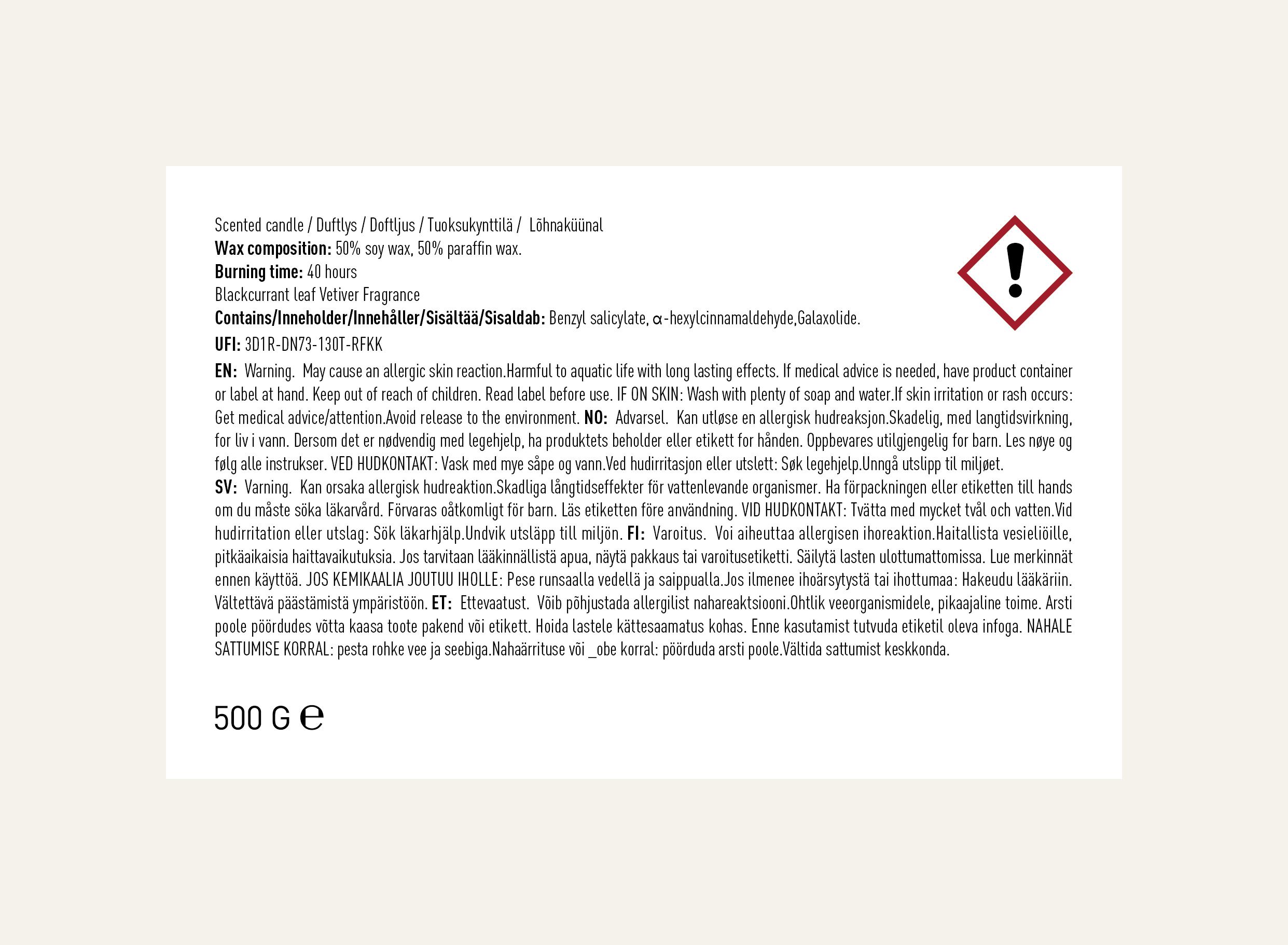 Duftlys lys blå - 6