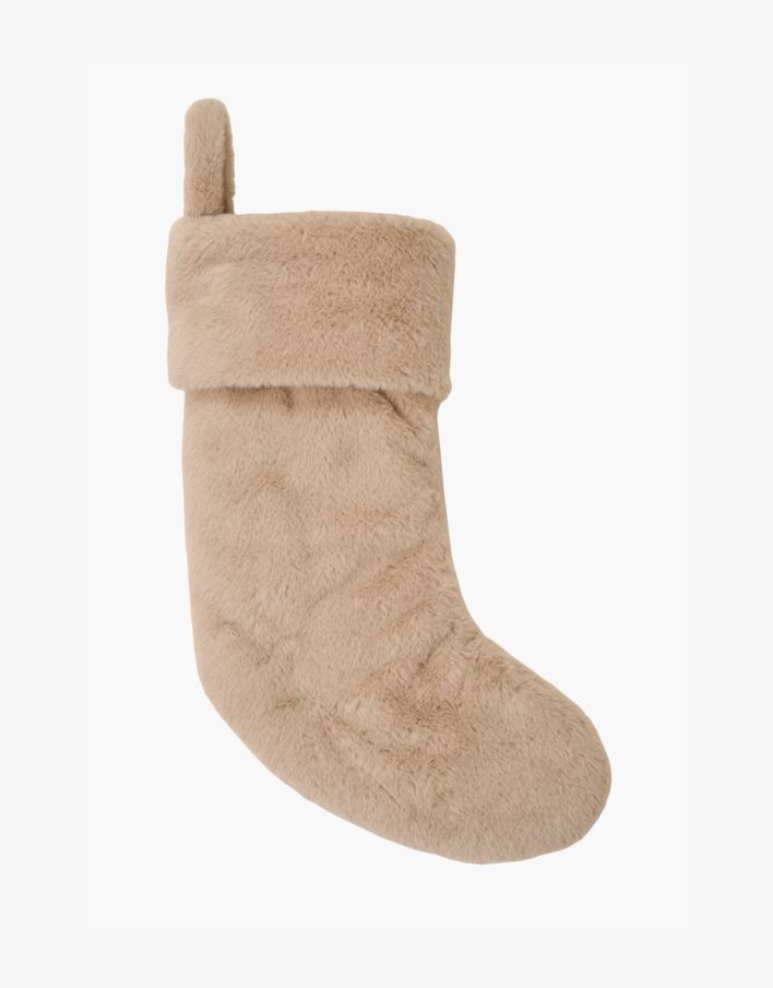 Julestrømpe beige - 14x50 cm beige - 1