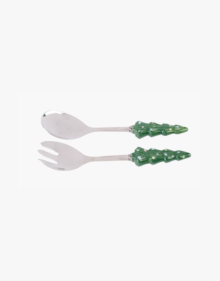 Salatbestikk grønn - 22,5x6 cm grønn - 1