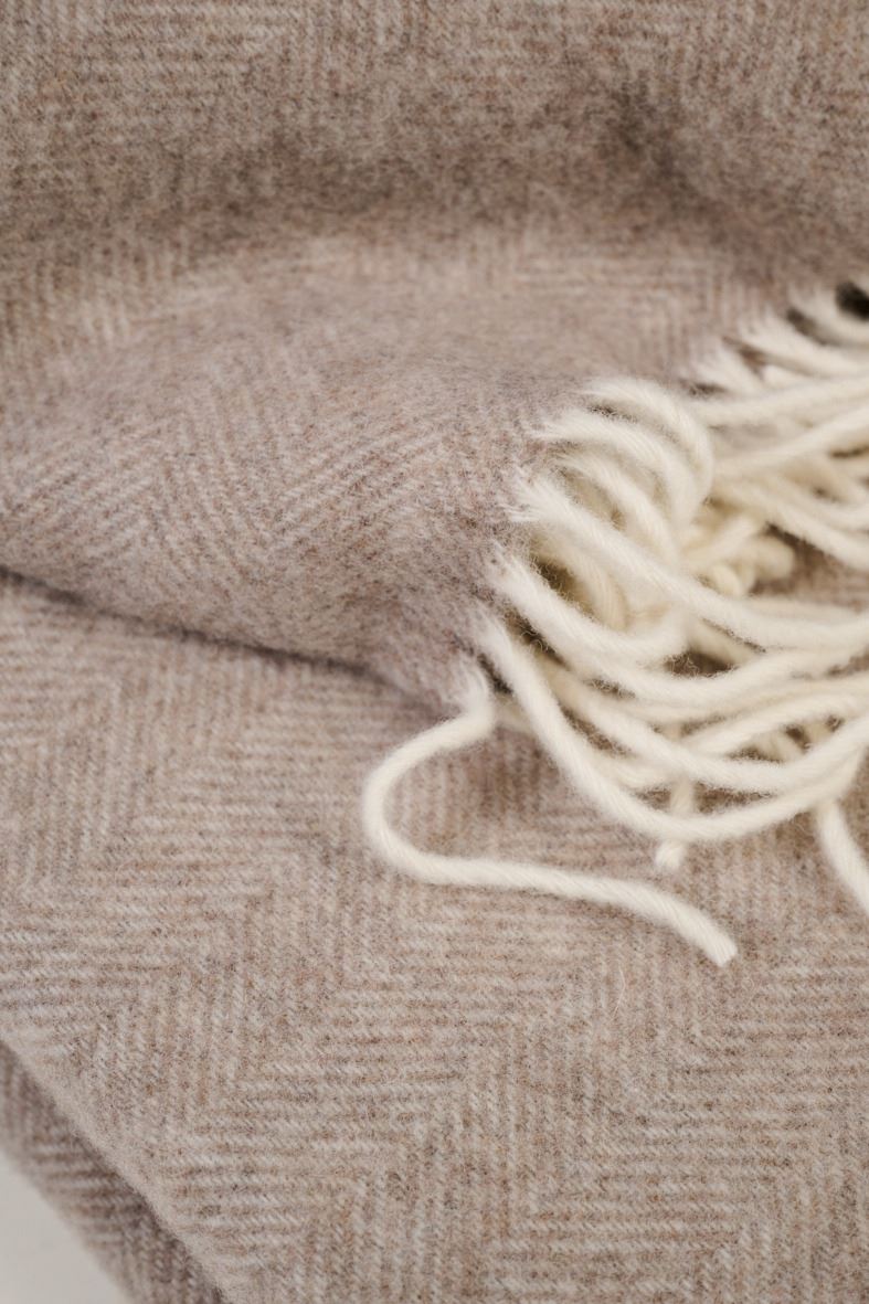 Ullpledd lys brun - 2