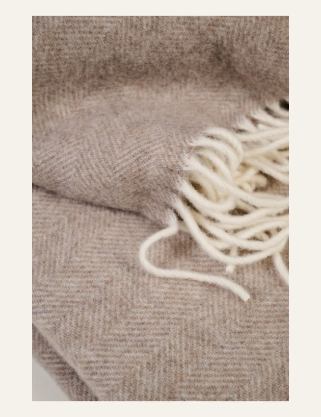 Ullpledd lys brun - 2