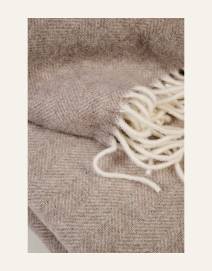 Ullpledd lys brun - 2