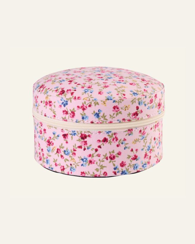 Smykkeskrin m/glidelås rosa - 12x12 cm rosa - 1
