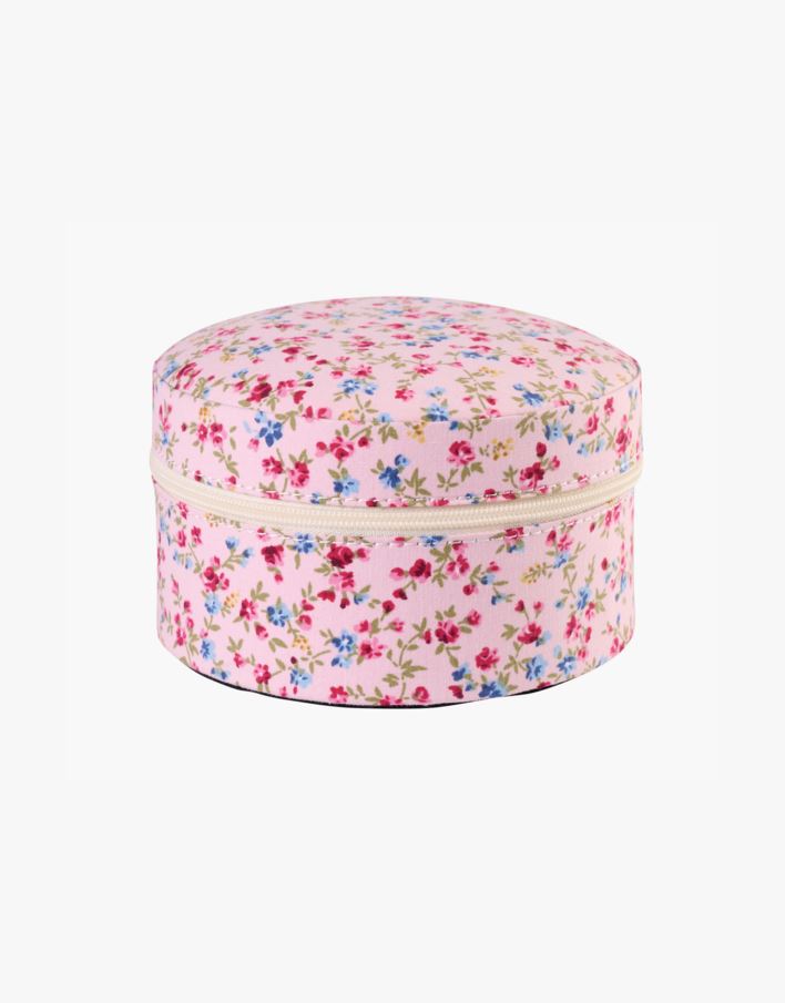 Smykkeskrin m/glidelås rosa - 12x12 cm rosa - 1