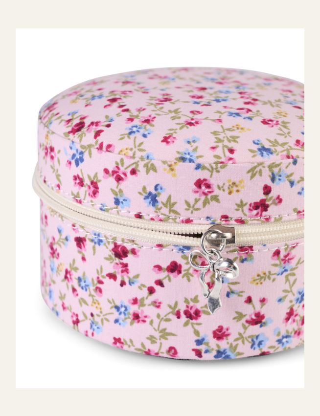 Smykkeskrin m/glidelås rosa - 2