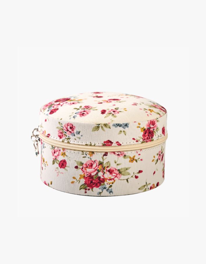 Smykkeskrin m/glidelås hvit - 12x12 cm hvit - 1