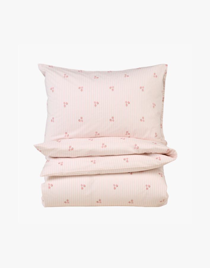 Bomull sengesett rosa - 140x200 cm rosa - 1