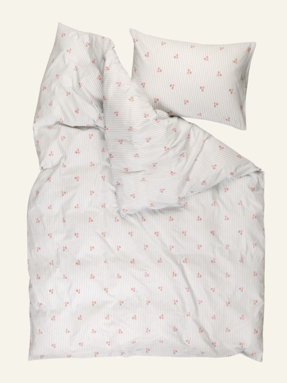 Bomull sengesett lys blå - 2