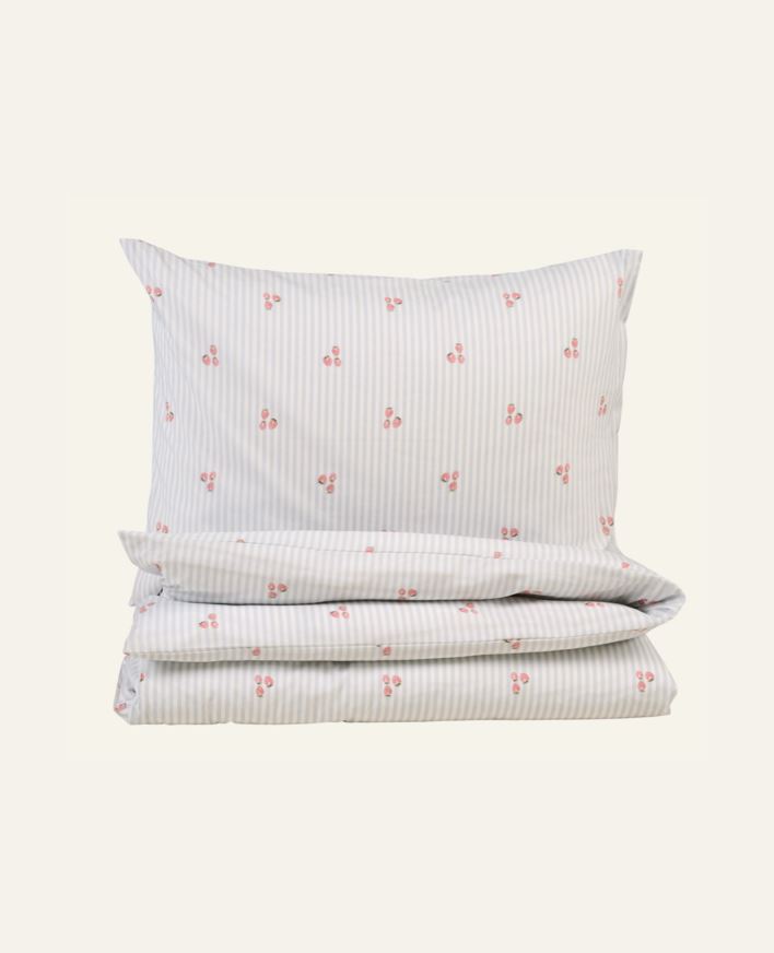 Bomull sengesett lys blå - 140x200 cm/50x70 cm lys blå - 1