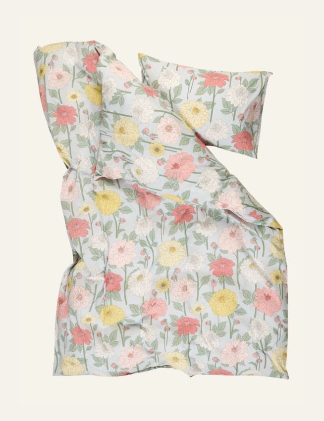 Bomull sengesett multi blå - 3