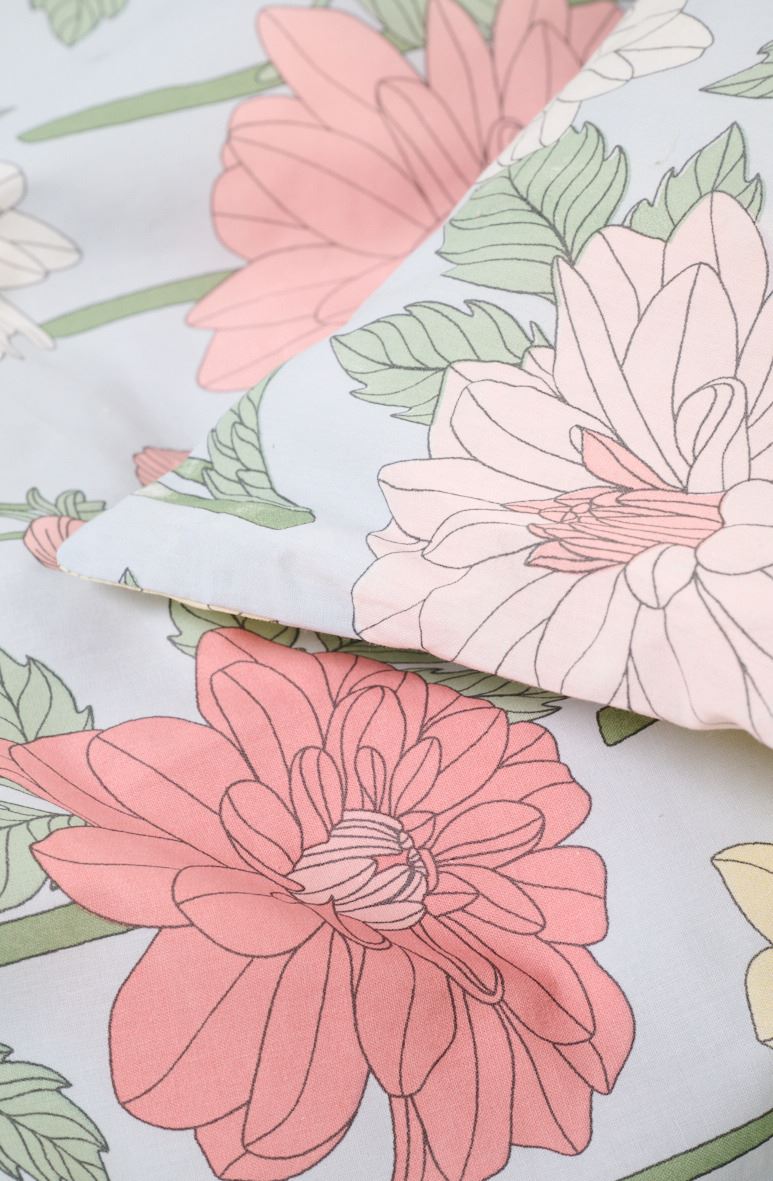 Bomull sengesett multi blå - 2