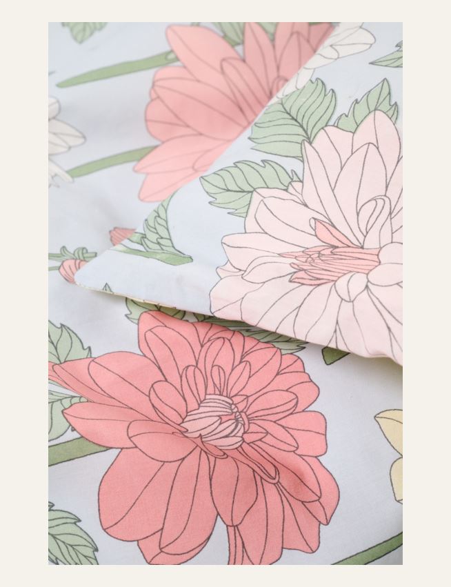 Bomull sengesett multi blå - 2