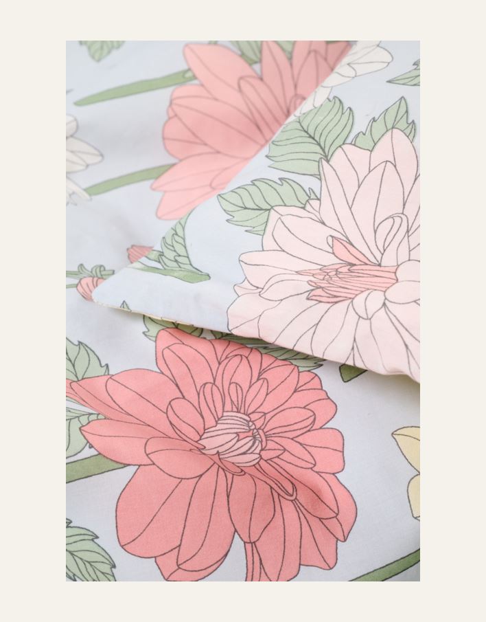 Bomull sengesett multi blå - 2