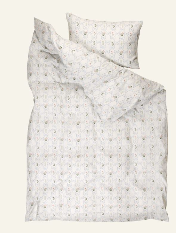 Bomull sengesett multi blå - 3