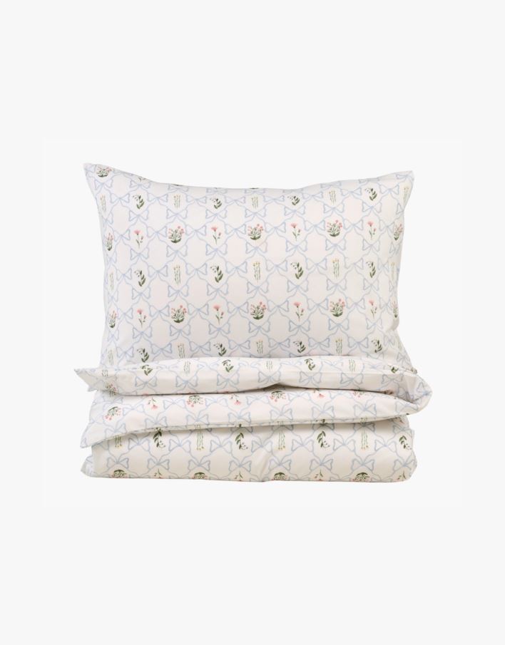 Bomull sengesett multi blå - 140x200 cm multi blå - 1