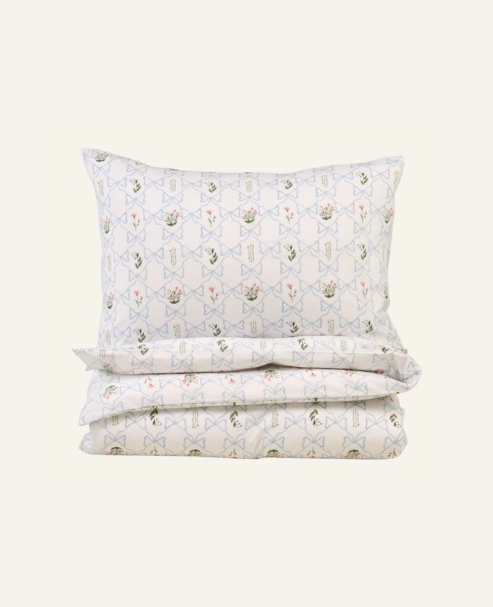 Bomull sengesett multi blå - 140x200 cm multi blå - 1