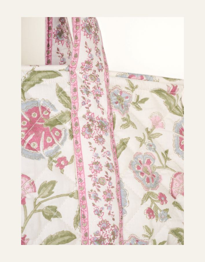 Liten tote bag multi rosa - 2